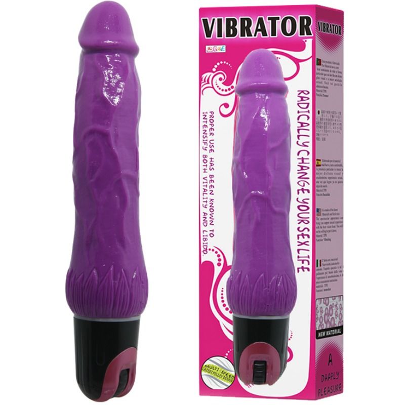 Vibratore con venature multivelocità in TPR e ABS con controllo ergonomico BAILE VIBRATORS
