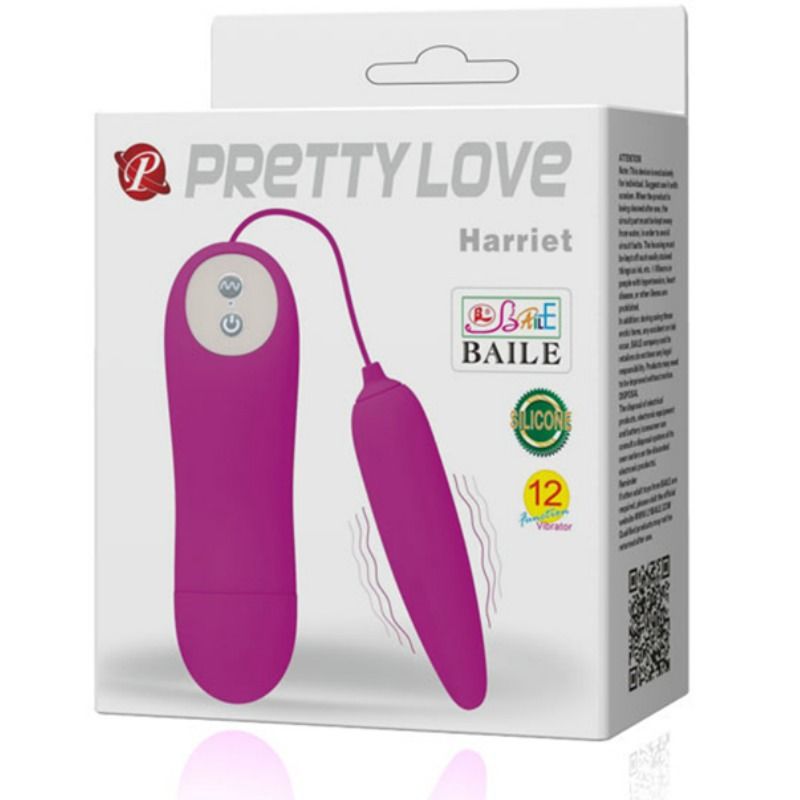 Ovulo vibrante potente stimolatore clitorideo silicone morbido 12 funzioni di vibrazione Pretty Love