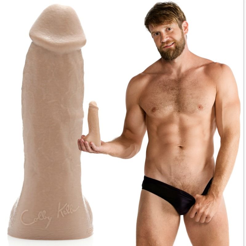 Dildo realistico attor porno Colby Keller silicone platino 19 5 cm sensazione naturale replica autentica fleshjack