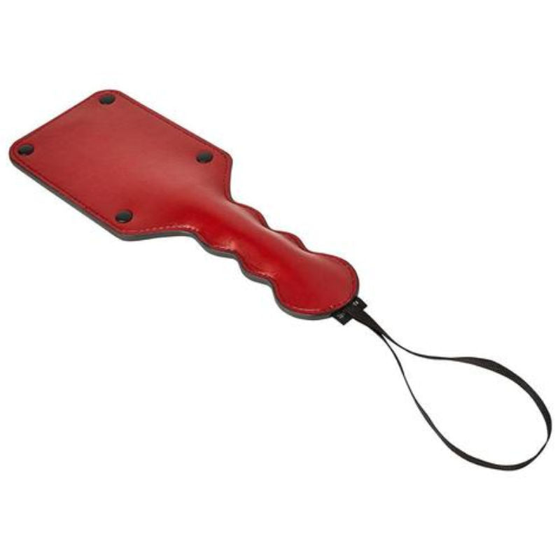 Paddle frustino in pelle rossa quadrata modello pagaia 31cm fetish bondage  