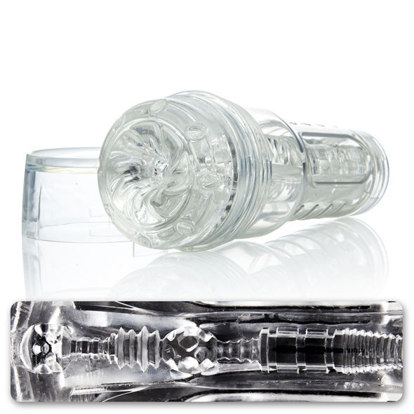 Masturbatore manuale per uomo compatto Fleshlight Go Torque Ice con super pelle e custodia trasparente resistente all'acqua origin