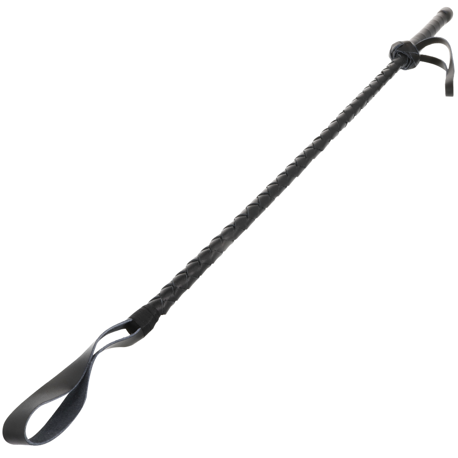 Frustino in pelle manico presa sicura riding crop darkness