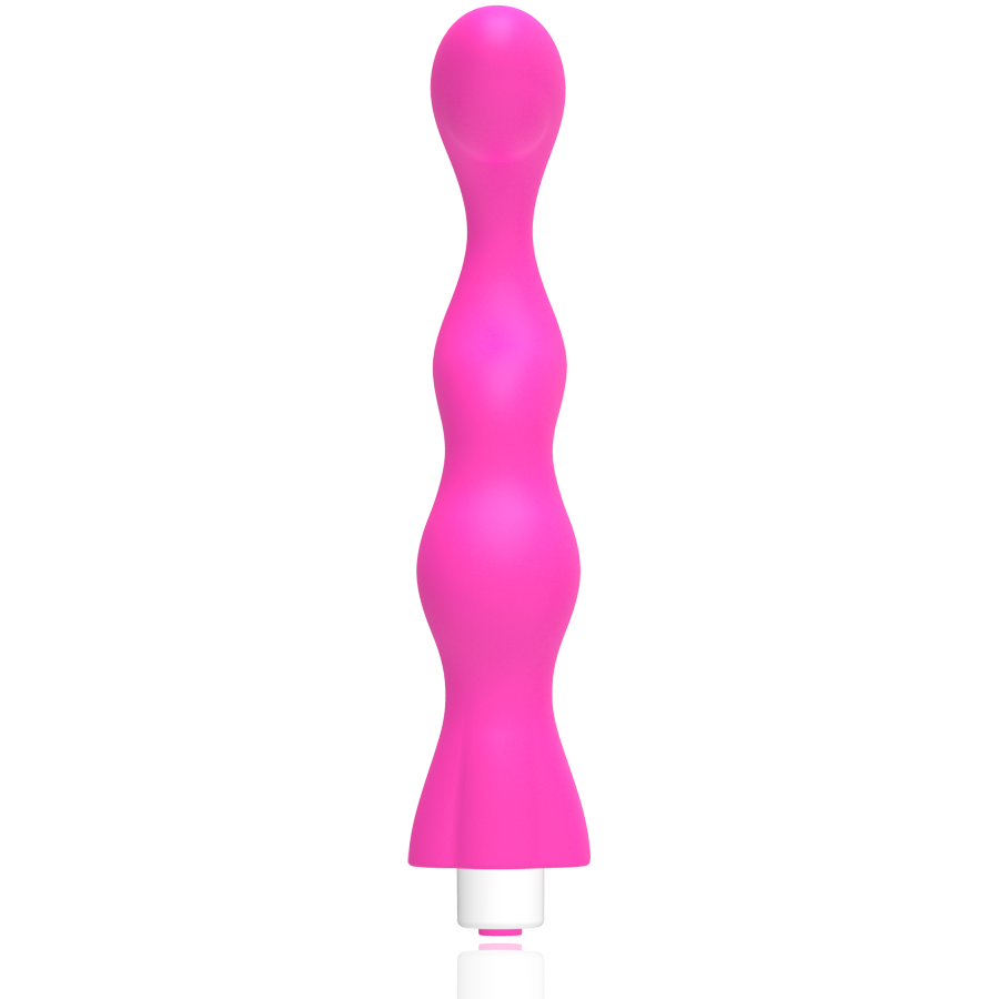 Vibratore punto G in silicone ricaricabile 10 modalità silenzioso e impermeabile rosa di G-SPOT