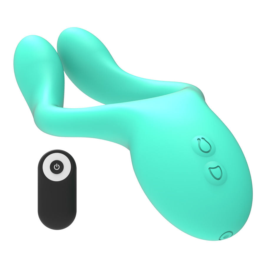 Vibratore multiuso per uomo e donna con telecomando 10 modalità di vibrazione silicone medico impermeabile Happy Loky
