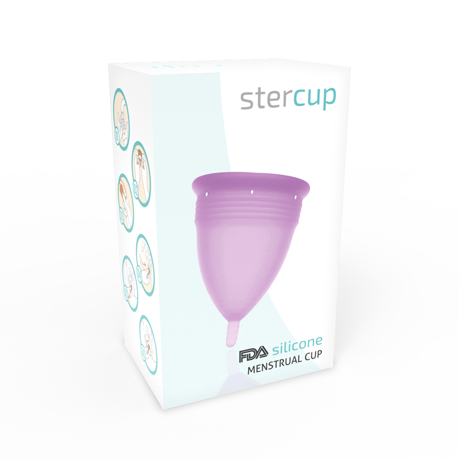 Coppetta mestruale in silicone FDA lavabile lunga durata taglia L per igiene intima e sport Stercup