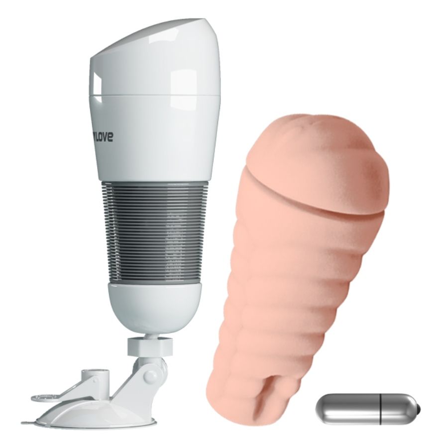 masturbatore maschile realistico interno strutturato aspirazione sensazioni piacevoli riutilizzabile facile pulizia Pretty Love Male