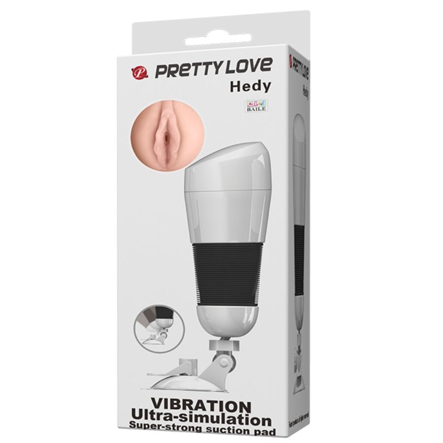 masturbatore maschile realistico interno strutturato aspirazione sensazioni piacevoli riutilizzabile facile pulizia Pretty Love Male