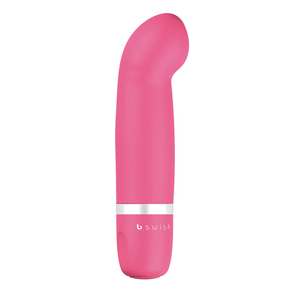 Vibratore curvo discreto e multifunzione impermeabile al silicone setoso per stimolazione precisa B Swish