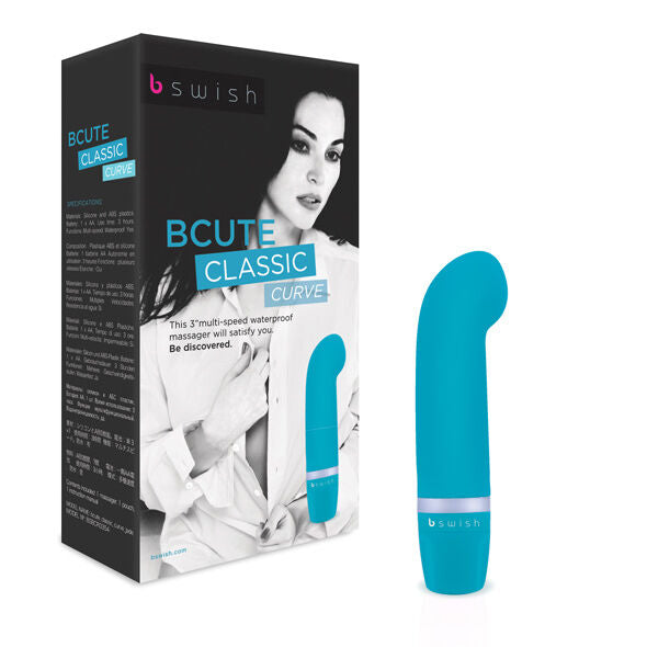 Vibratore curvo Bcute Classic per stimolazioni precise e silenziose in silicone morbido impermeabile B SWISH