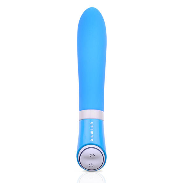 Vibratore silicone impermeabile con 6 funzioni per massaggio corpo adatto sotto la doccia lunghezza 17.8 cm blu B Swish