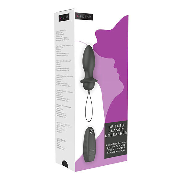 B Swish - Classic Vibrating Plug Brifilled Black
