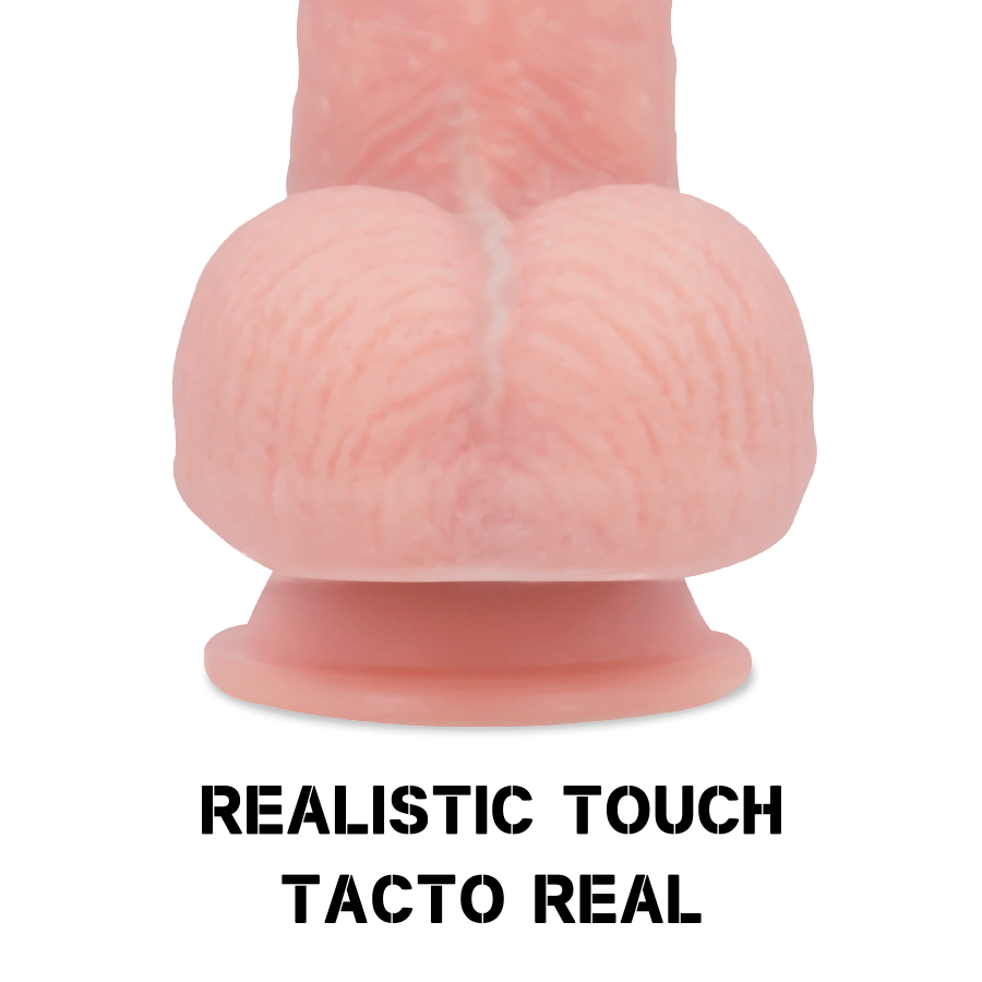 Dildo realistico movimento della pelle realistica a doppia densità 23cm con base a ventosa facile da pulire ipoallergenico Rock Army