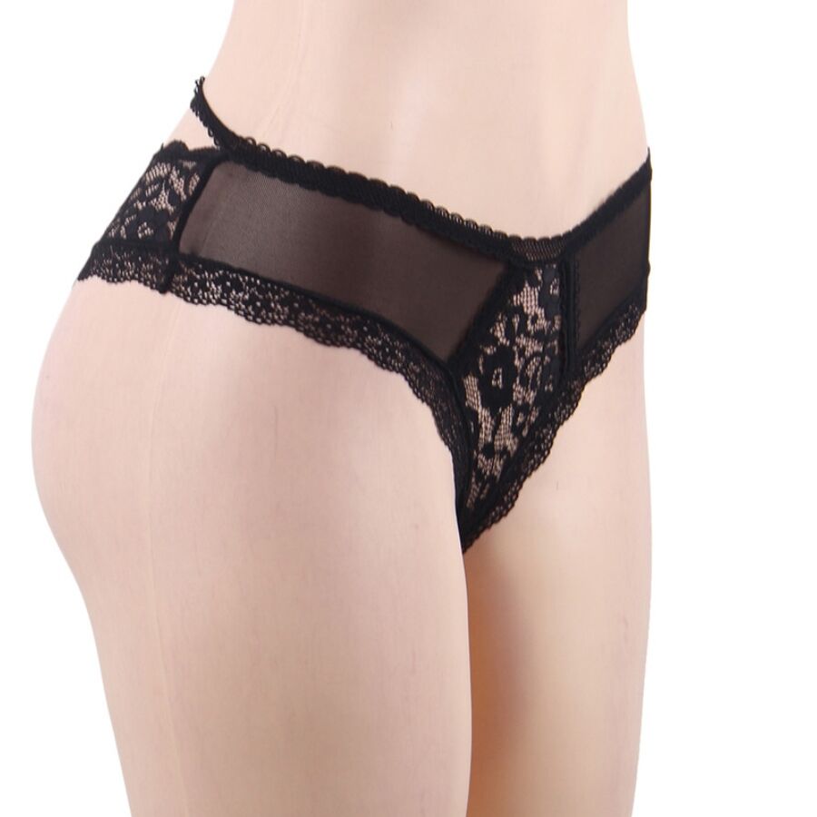 Queen Lingerie - Floral Lace Briefs S/M