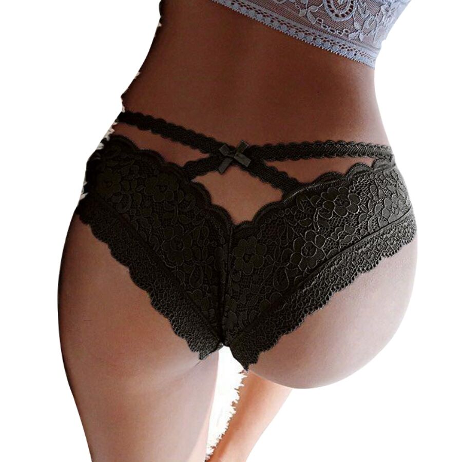 Queen Lingerie - Floral Lace Briefs S/M
