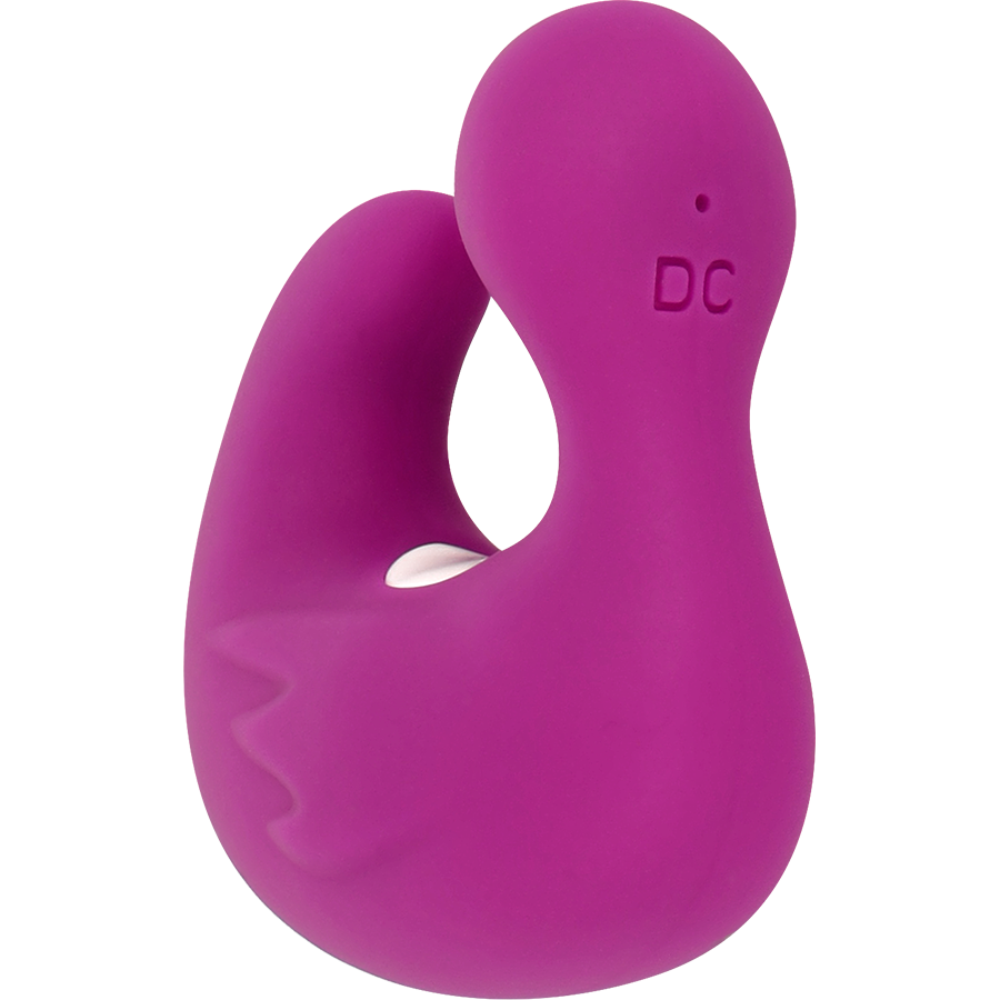 Ditale vibrante stimolante in silicone ricaricabile anatra ducky impermeabile silenzioso con vibrazioni potenti coverme