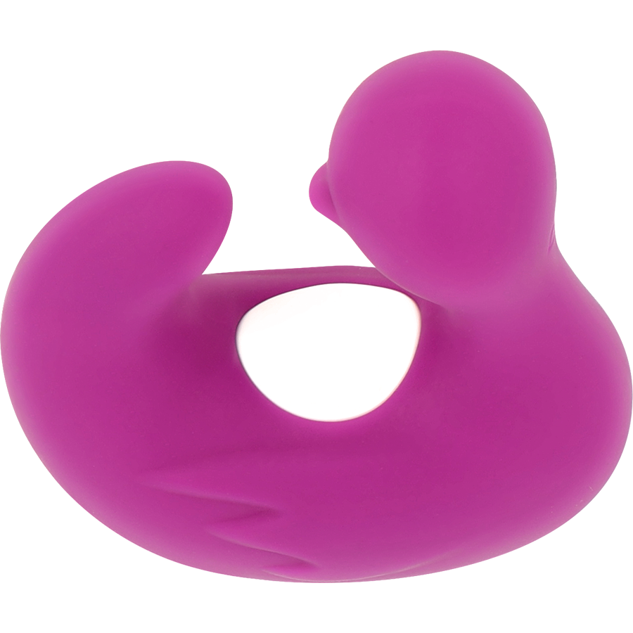 Ditale vibrante stimolante in silicone ricaricabile anatra ducky impermeabile silenzioso con vibrazioni potenti coverme