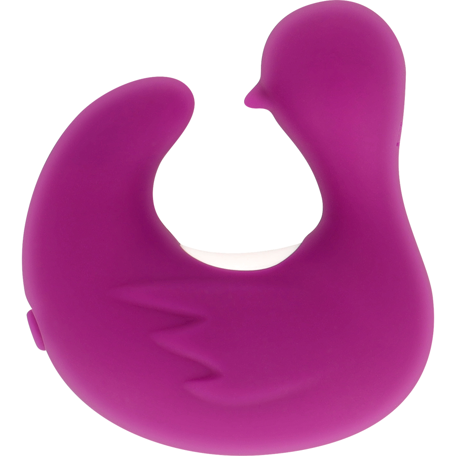 Ditale vibrante stimolante in silicone ricaricabile anatra ducky impermeabile silenzioso con vibrazioni potenti coverme