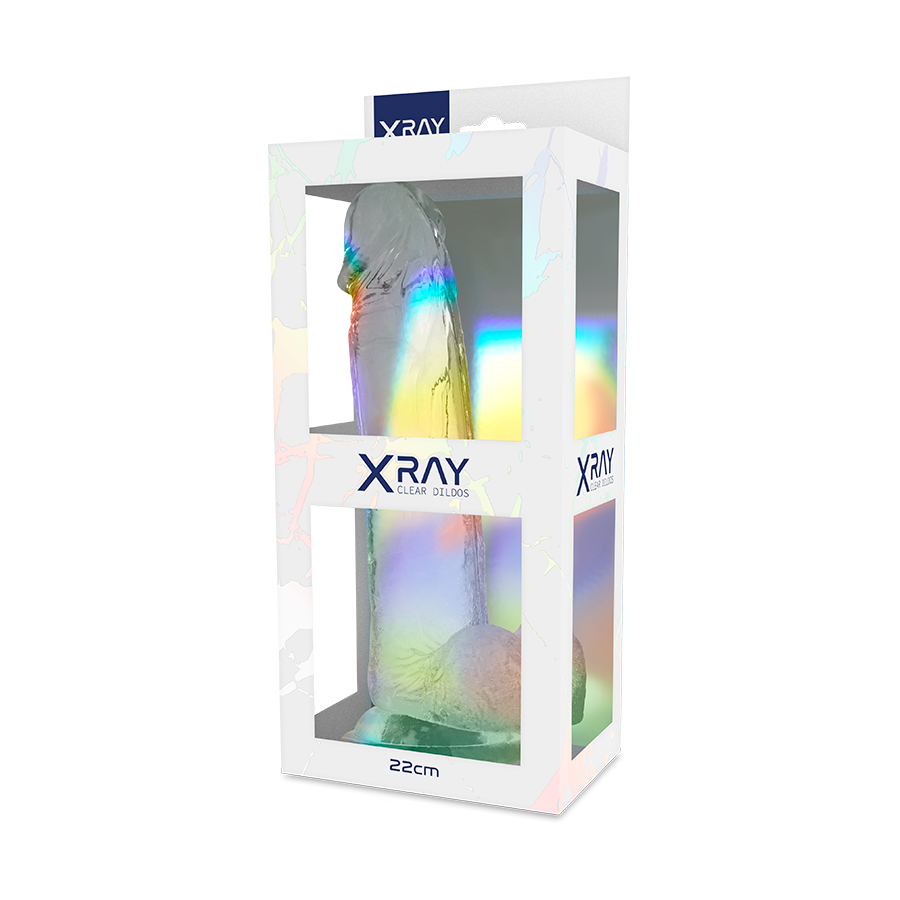 X Ray - Transparent Cock With Balls 22 Cm -O- 4.6 Cm