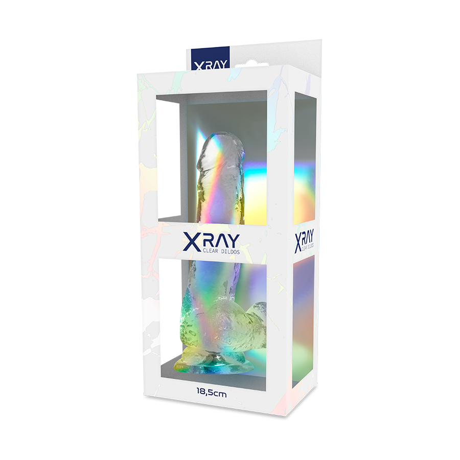 X Ray - Transparent Cock With Balls 18.5 Cm -O- 3.8 Cm