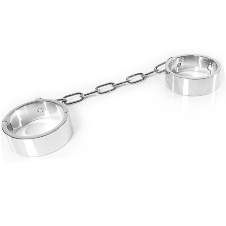 Manette in acciaio per sottomissione con chiave e chiusura bondage 