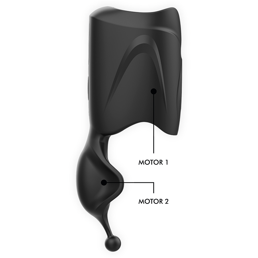 Masturbatore ricaricabile in silicone medicale con 9 modalità di vibrazione waterproof e due potenti motori Jamyjob
