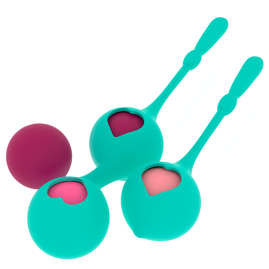 Set palline vaginali per allenamento pelvico in silicone ipoallergenico esercizi Kegel miglior lubrificazione Rithual