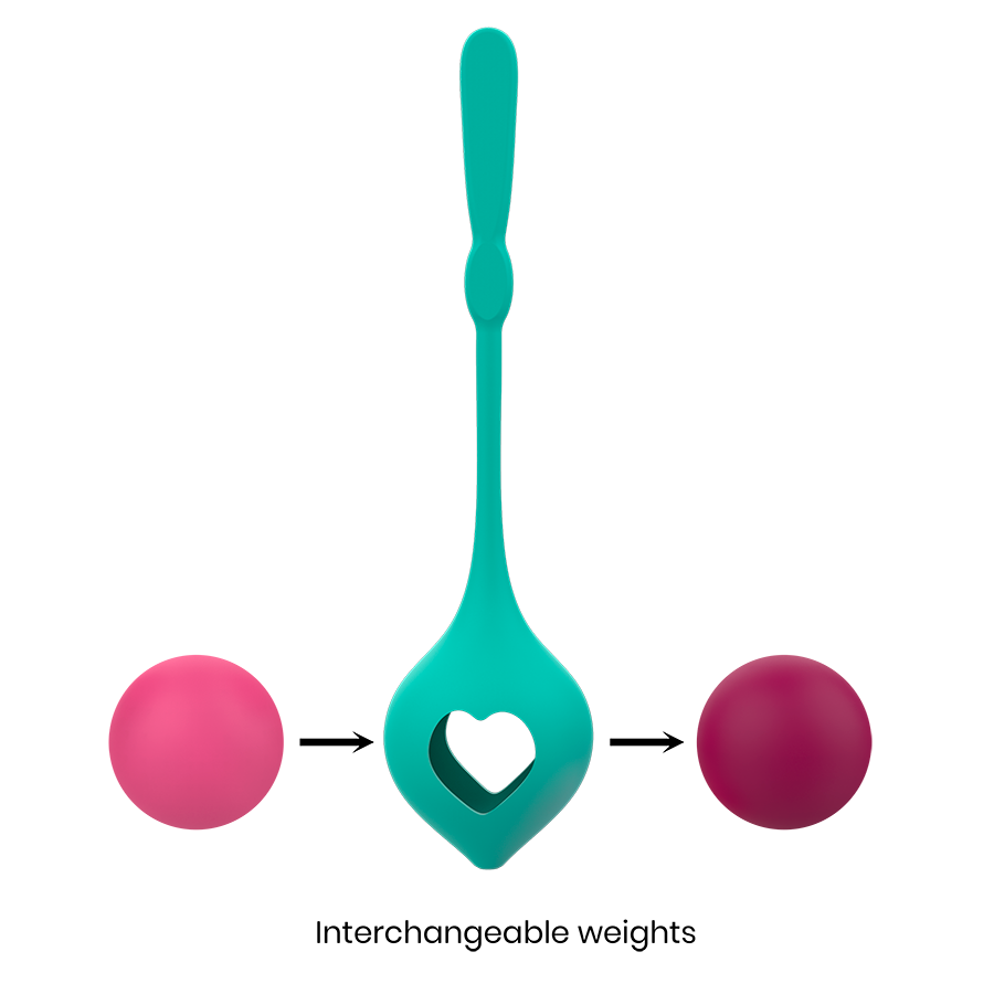 Set palline vaginali per allenamento pelvico in silicone ipoallergenico esercizi Kegel miglior lubrificazione Rithual