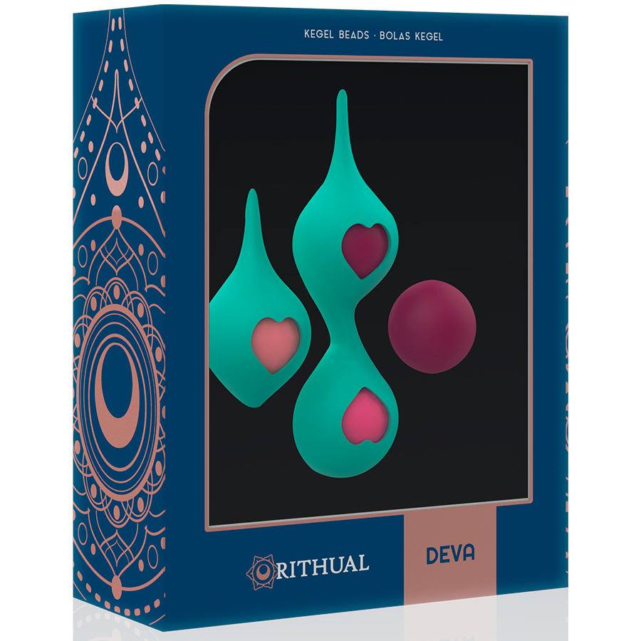 Set palline vaginali per allenamento pelvico in silicone ipoallergenico esercizi Kegel miglior lubrificazione Rithual