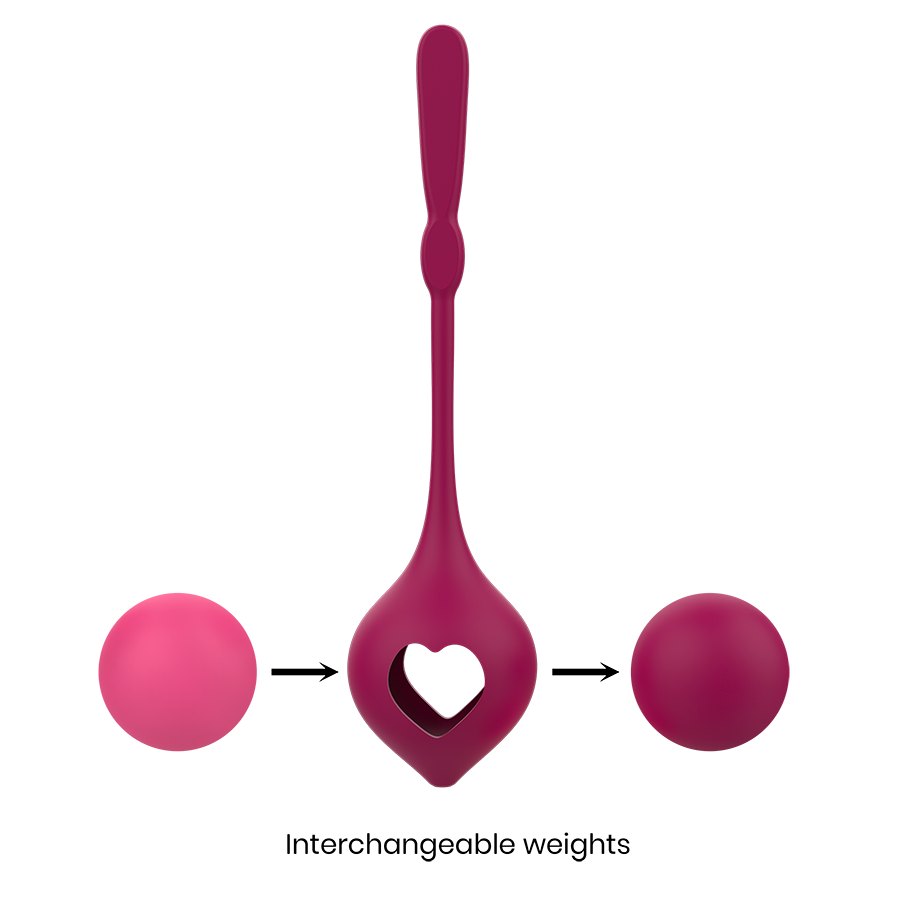 Set palline vaginali per allenamento pelvico in silicone ipoallergenico esercizi Kegel miglior lubrificazione Rithual