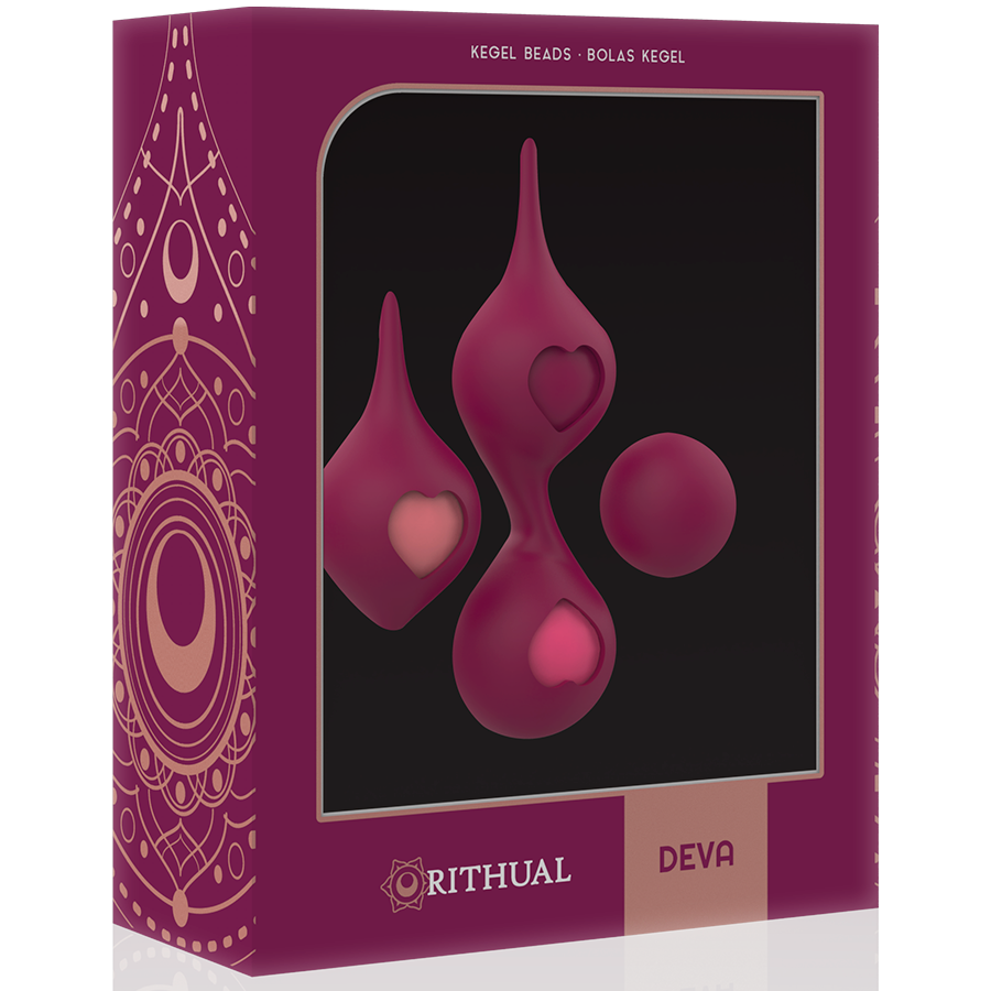 Set palline vaginali per allenamento pelvico in silicone ipoallergenico esercizi Kegel miglior lubrificazione Rithual