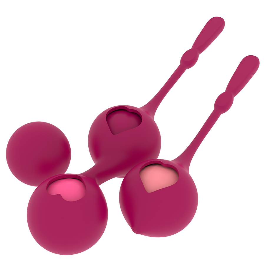 Set palline vaginali per allenamento pelvico in silicone ipoallergenico esercizi Kegel miglior lubrificazione Rithual