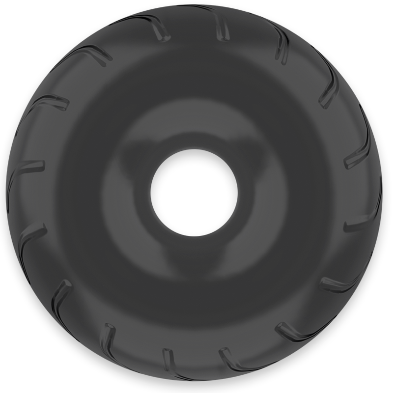 Anello fallico flessibile resistente ipoallergenico 5 cm nero prolunga piacere migliora prestazioni POWERING