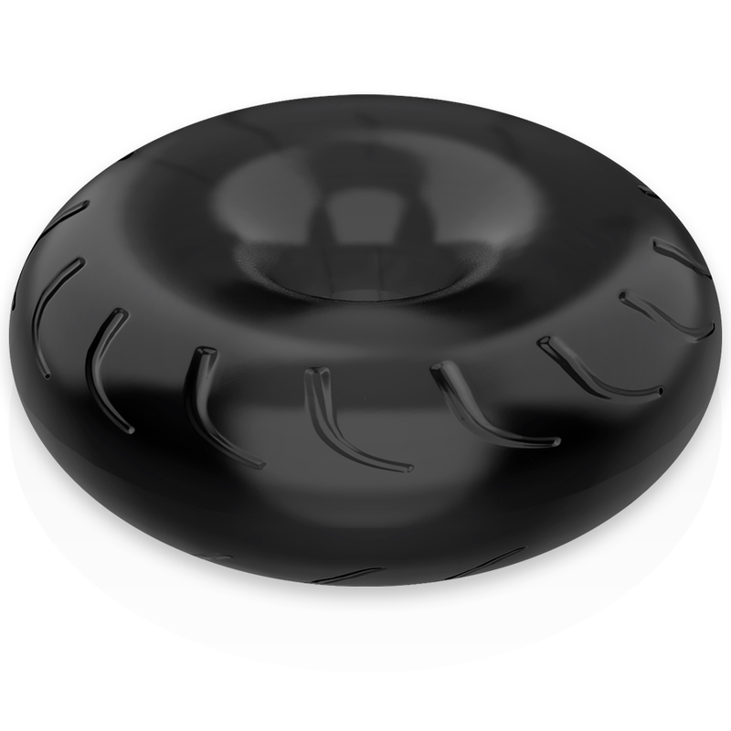 Anello fallico flessibile resistente ipoallergenico 5 cm nero prolunga piacere migliora prestazioni POWERING