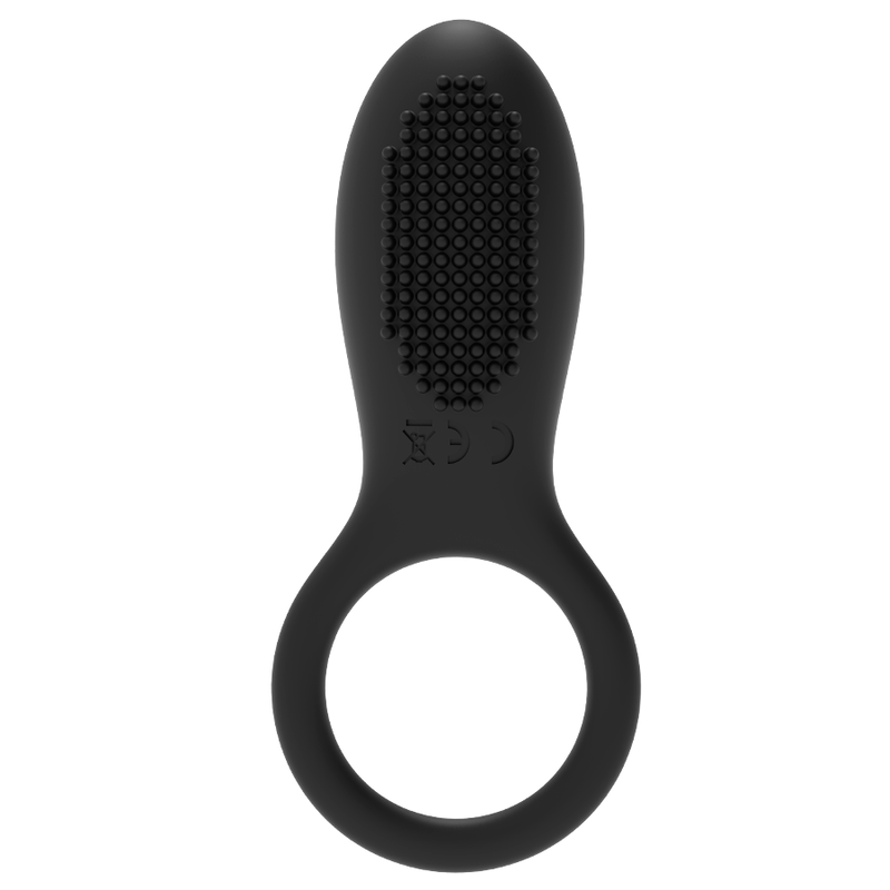 Anello fallico vibrante con telecomando ricaricabile in silicone 10 modalità vibrazione nero oro di Coquette Toys