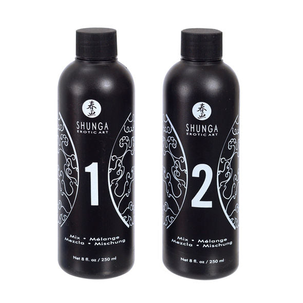 Gel per massaggio erotico corpo a corpo orientale frutta esotica 2x250ml SHUNGA KITS