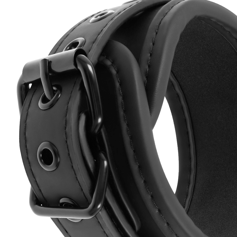 Harnais constrictif sexy pour chambre à coucher BDSM, menottes et bracelets de cheville réglables en néoprène