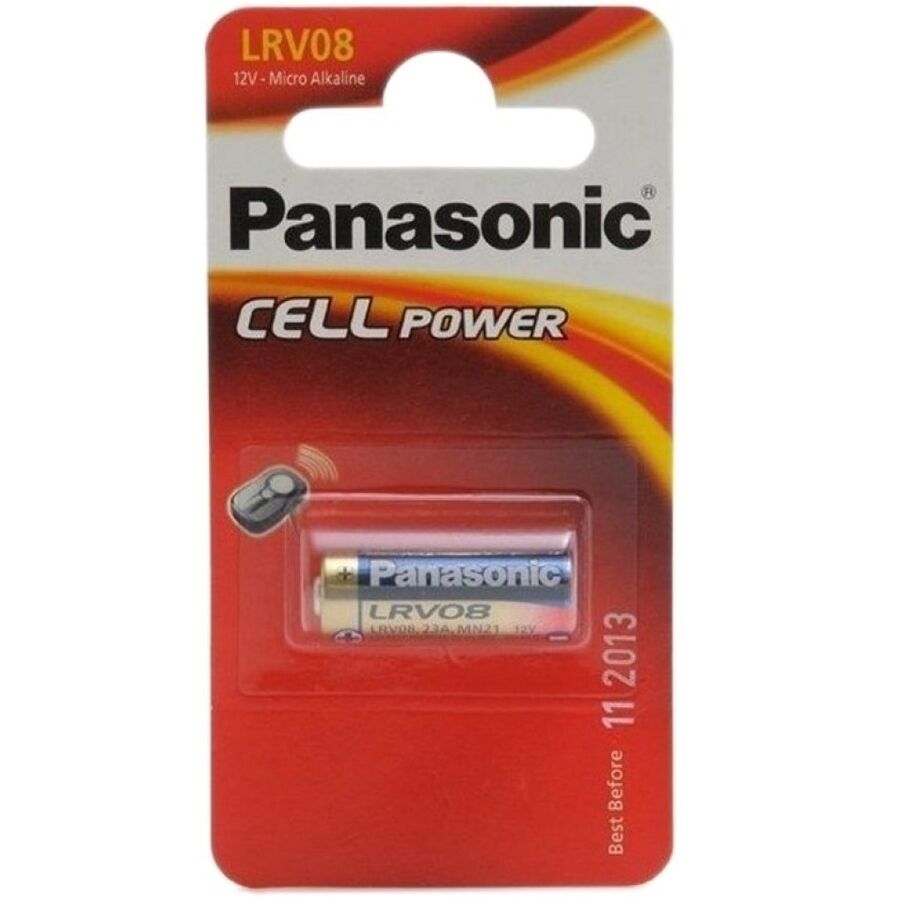 Batteria alcalina 12V LR23A LRV08 per sistemi di sicurezza domestica e controllo accessi Panasonic