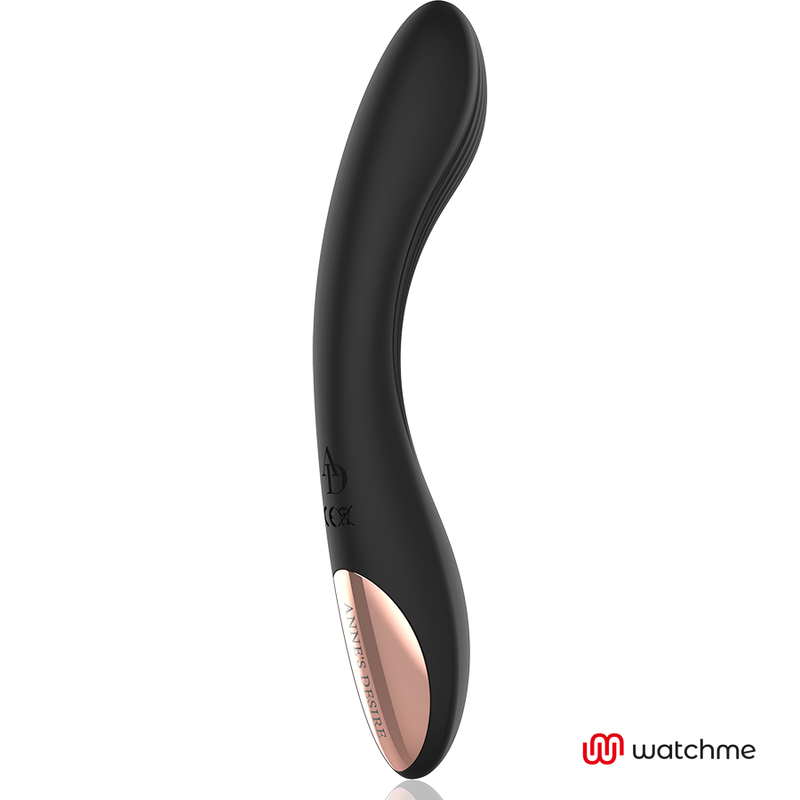 Vibratore punto g silicone controllato da remoto 100% waterproof usb design curvo 7 modalità watchme annes desire