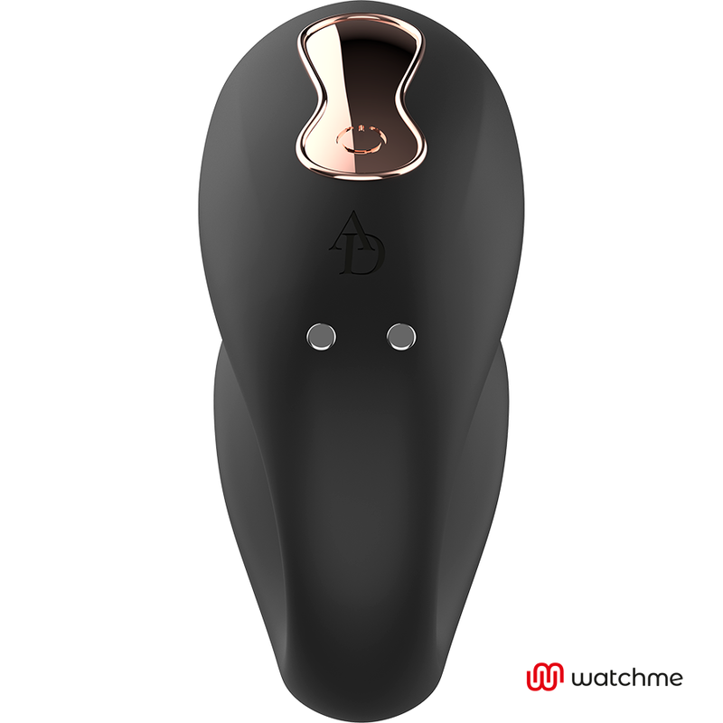Vibratore dual pleasure nero gioco di coppia controllo con orologio watchme controllo remoto 7 modalità silicone impermeabile ANNE'S DESIRE