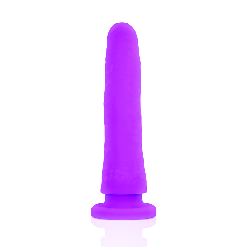 Dildo medicale in silicone lilla 17 cm igienico ipoallergenico sicuro resistente lubrificanti AQUA DELTACLUB