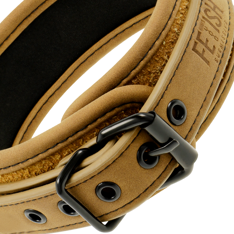 Collare in pelle e neoprene da costrizione con guinzaglio a catena da passeggio Fetish Bondage