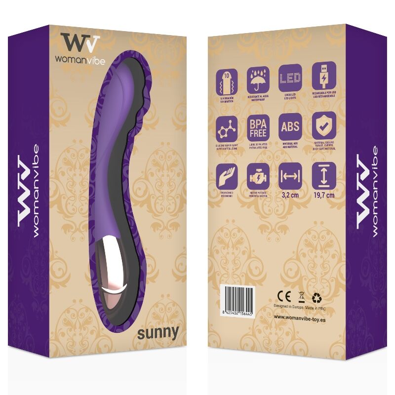 Vibratore ricurvo luxury stimolazione punto g silicone 100 percento ricaricabile 10 modalità discreto potente womanvibe