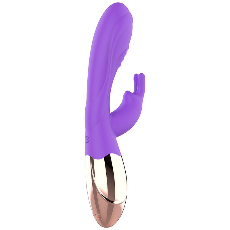 Vibratore stimolatore rabbit ricaricabile viola in silicone rabbit con stimolatore clitorideo 10 modalità di vibrazione discreto Womanvibe
