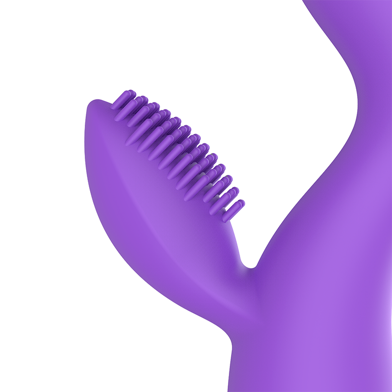 Vibratore ricaricabile doppio motore silicone sicuro stimolazione clitoride flessibile 10 modalità Womanvibe