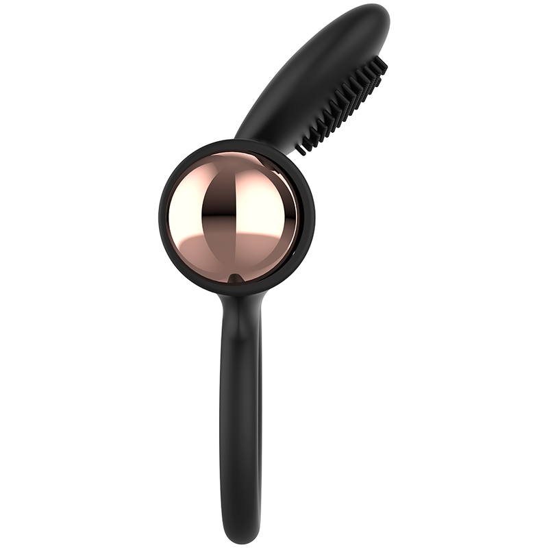 Anello fallico vibrante per stimolazione clitoridea in silicone ergonomico potente e silenzioso, battery inclusa Womanvibe