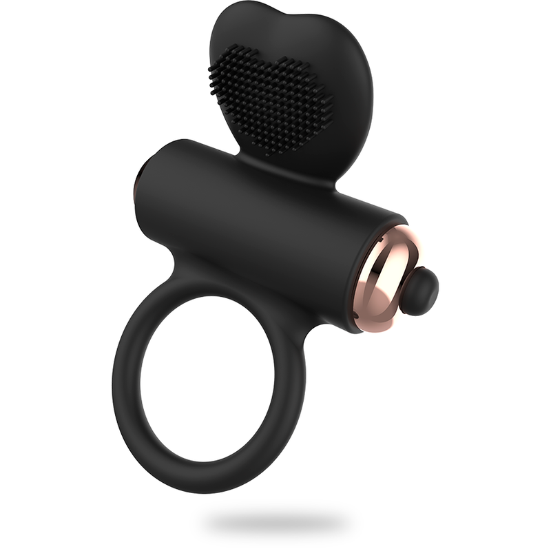 Anello fallico vibrante per stimolazione clitoridea in silicone ergonomico potente e silenzioso, battery inclusa Womanvibe