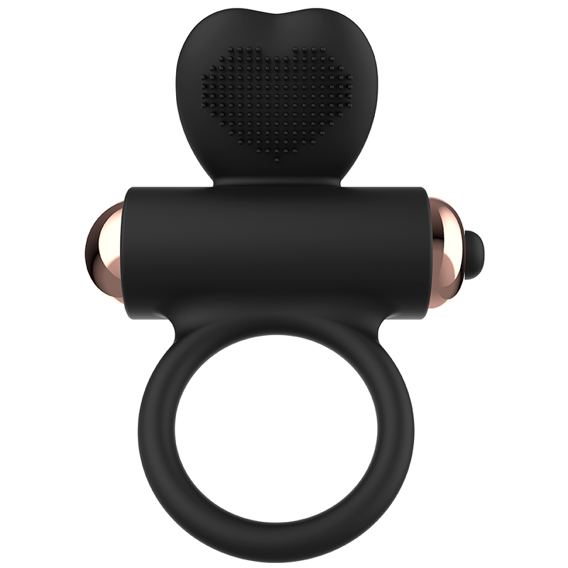 Anello fallico vibrante per stimolazione clitoridea in silicone ergonomico potente e silenzioso, battery inclusa Womanvibe