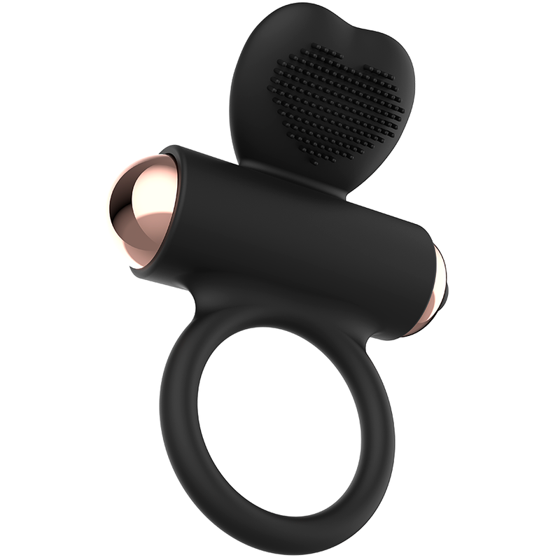Anello fallico vibrante per stimolazione clitoridea in silicone ergonomico potente e silenzioso, battery inclusa Womanvibe