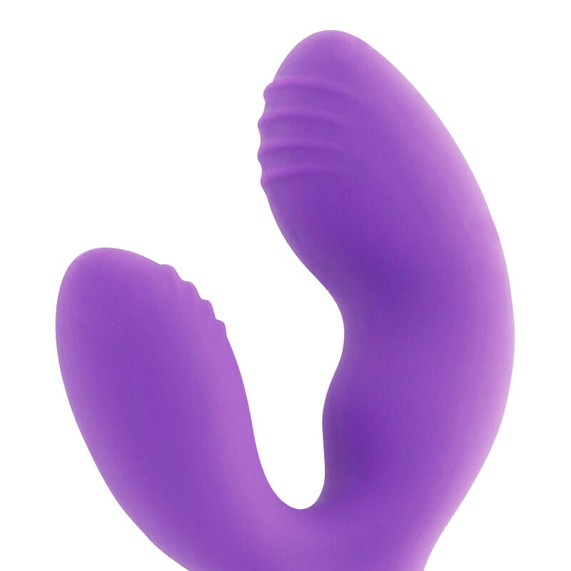 Vibratore stimolatore doppio con stimolazione ano e vagina in silicone Vanix  Womanvibe