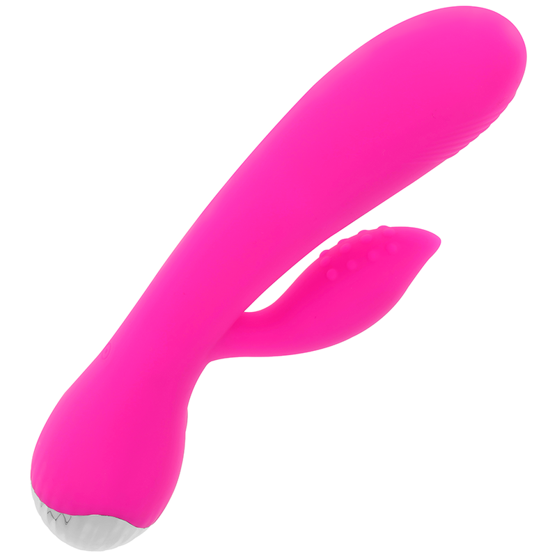 Vibratore rabbit ricaricabile silicone curvo per stimolazione punto g 10 modalità vibrazione 19 cm ohmama
